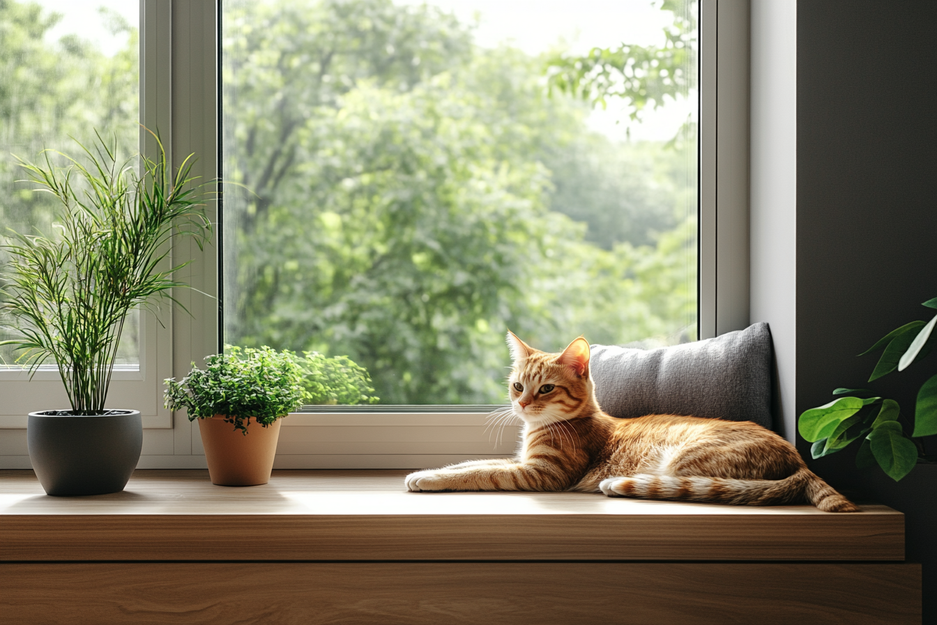 Katze auf der Fensterbank